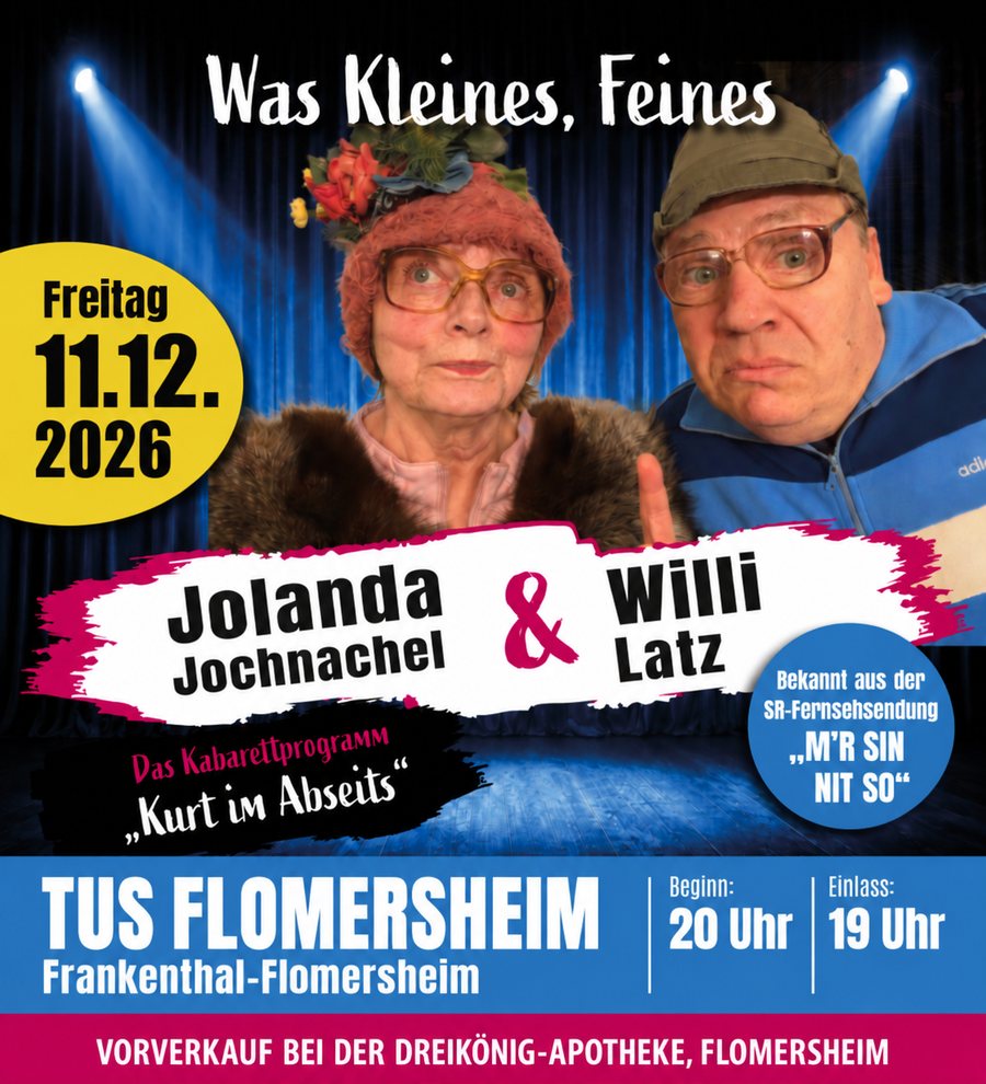 Jolanda Jochnachel und Willi Latz – Kurt im Abseits in Frankenthal-Flomersheim